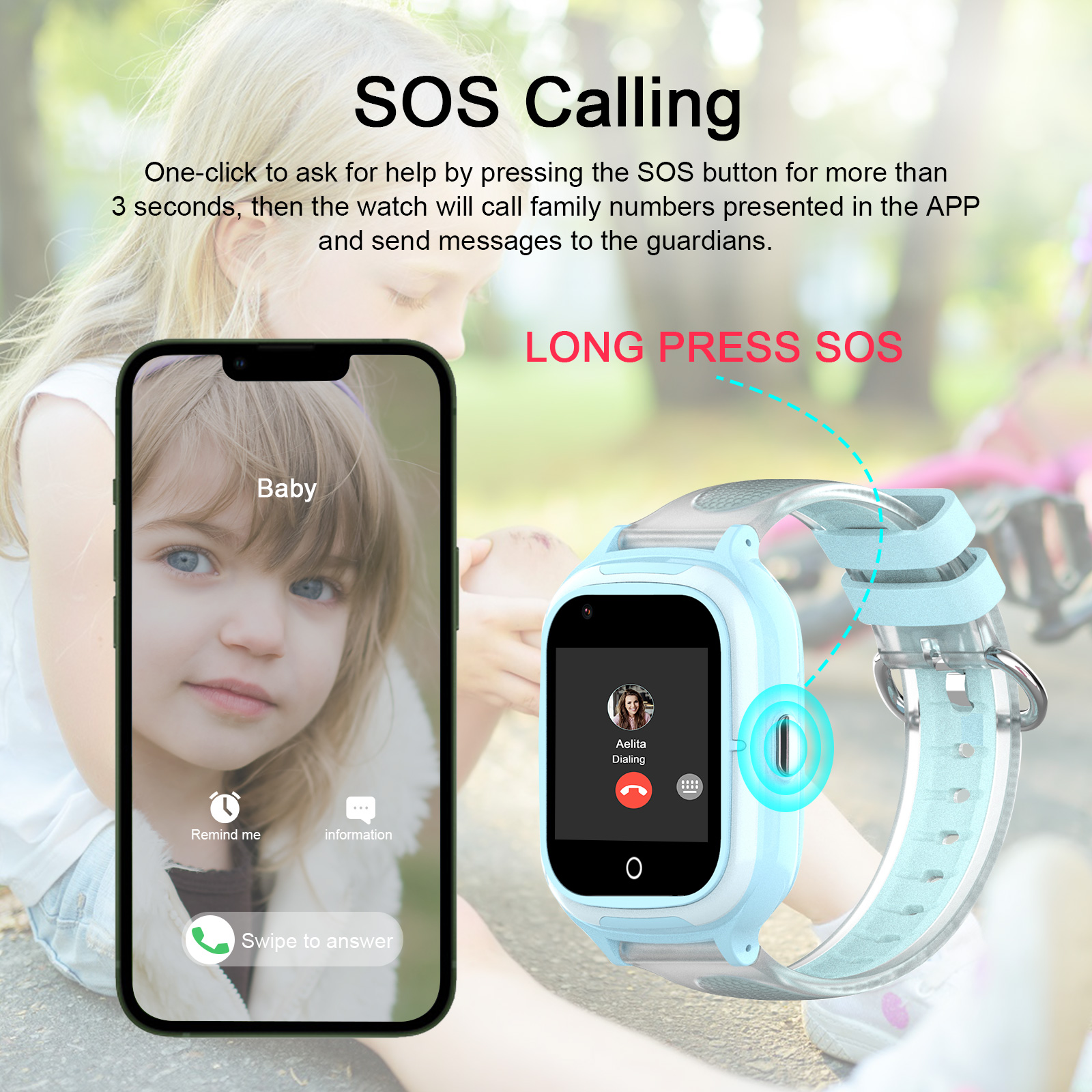 Getfitsoo Smart Watch For Chil - Smartwatch Watch Whatsapp บทวิจารณ์และราคา