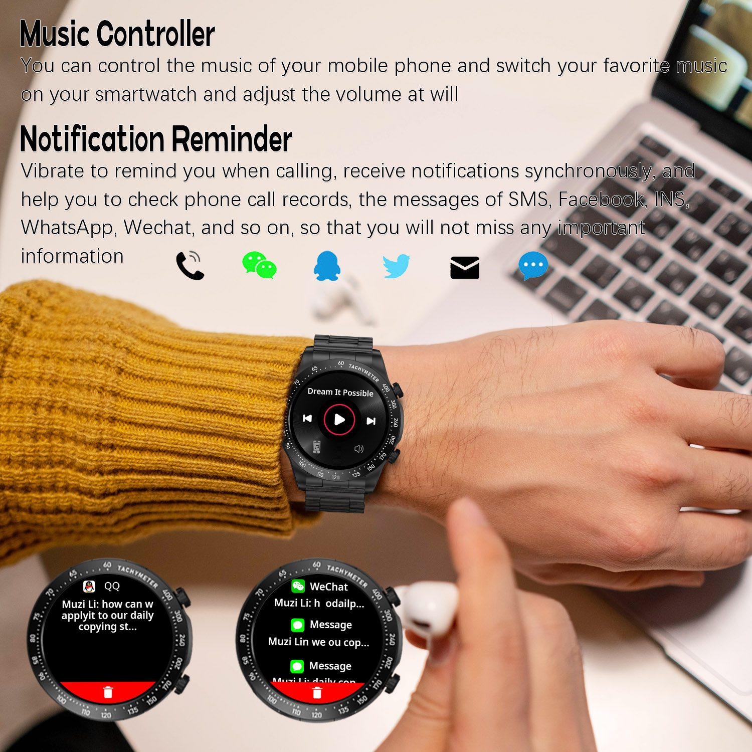 ROLLSTIMI Premium All-Match Me - Smartwatch Premium Watches For Women บทวิจารณ์และราคา