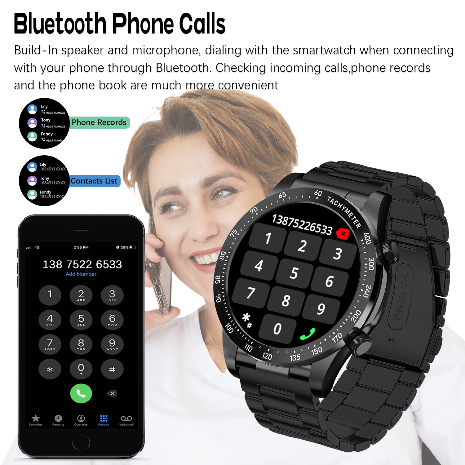 ROLLSTIMI Premium All-Match Me - Smartwatch Premium Watches For Women บทวิจารณ์และราคา