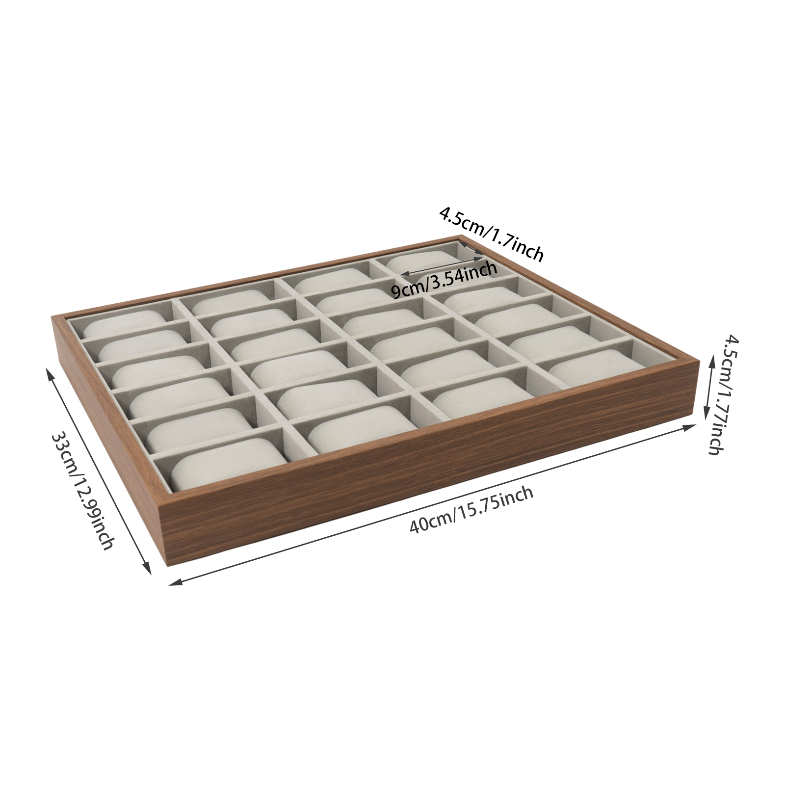 Grey Walnut Density Board 40*3 - Watch Display Pillow บทวิจารณ์และราคา