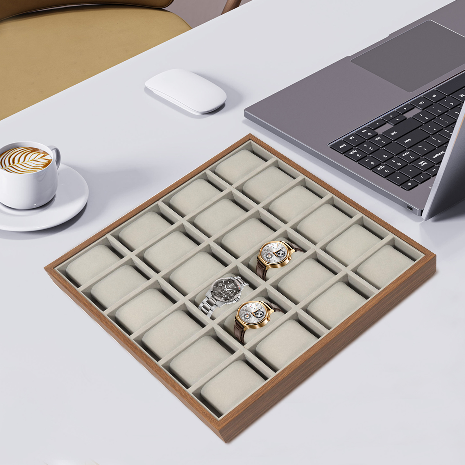 Grey Walnut Density Board 40*3 - Watch Display Pillow บทวิจารณ์และราคา