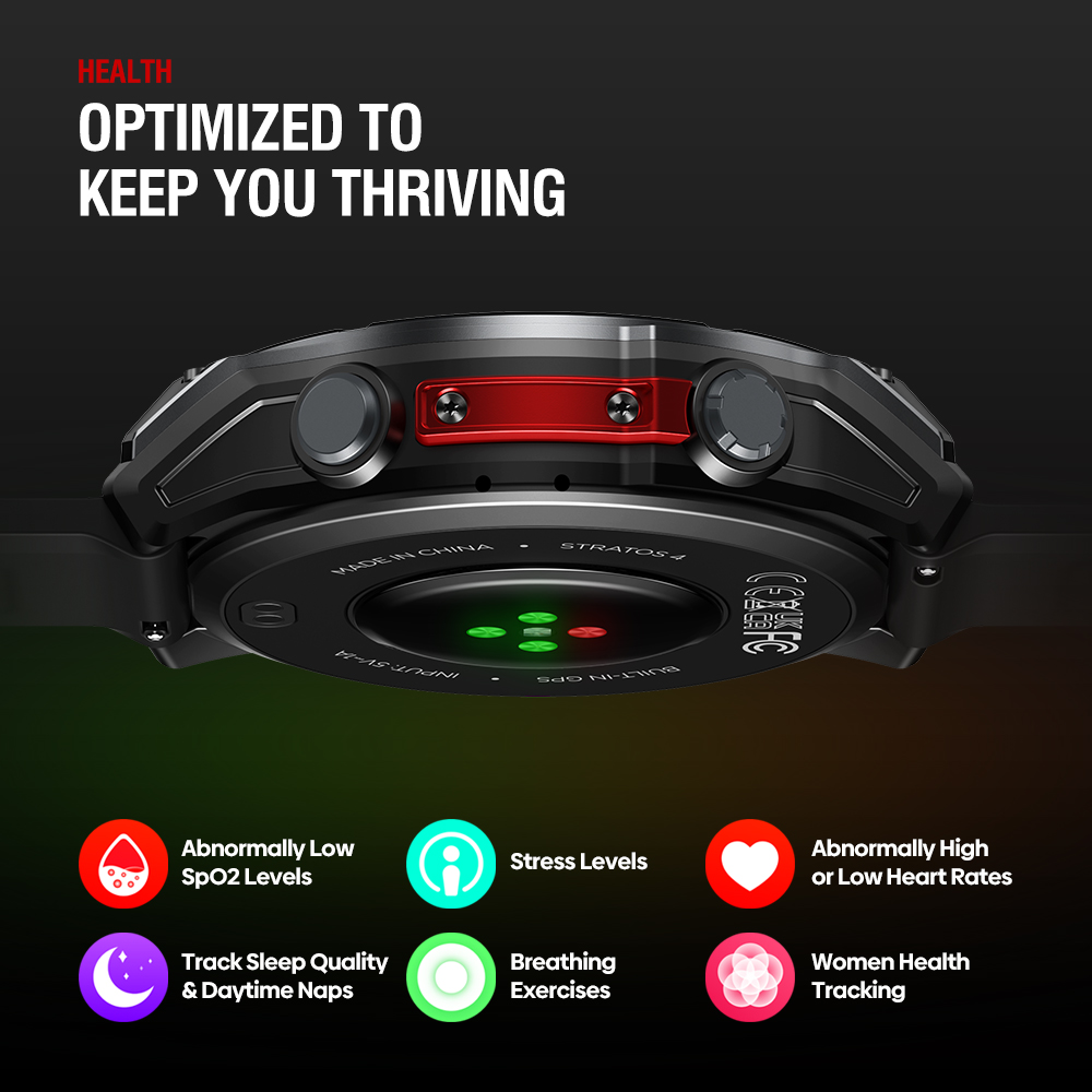 NEW Zeblaze Stratos 4 GPS Smar - Heart Rate Gps Watch บทวิจารณ์และราคา