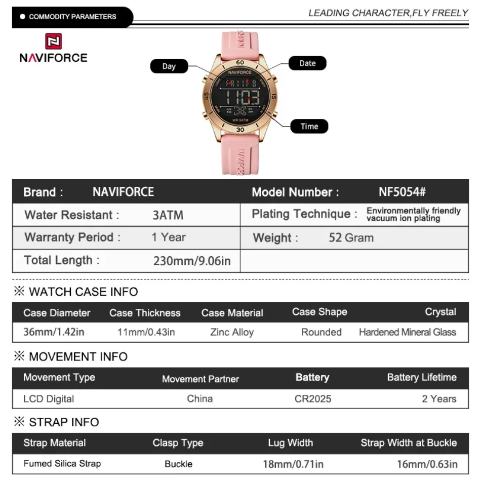 NAVIFORCE Watch For Women Fash - Watch Display Pillow บทวิจารณ์และราคา