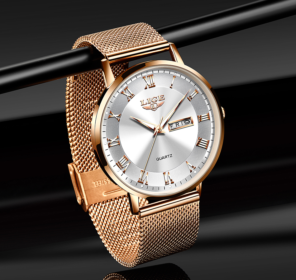 LIGE Fashion Women Watch Top B - Chronograph Sport Watch บทวิจารณ์และราคา