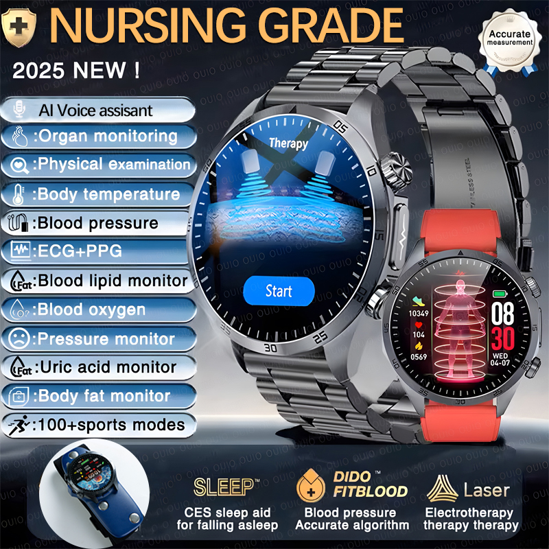 2025 New Pulse Therapy  Blood  - Smartwatch Online Watches For Men บทวิจารณ์และราคา