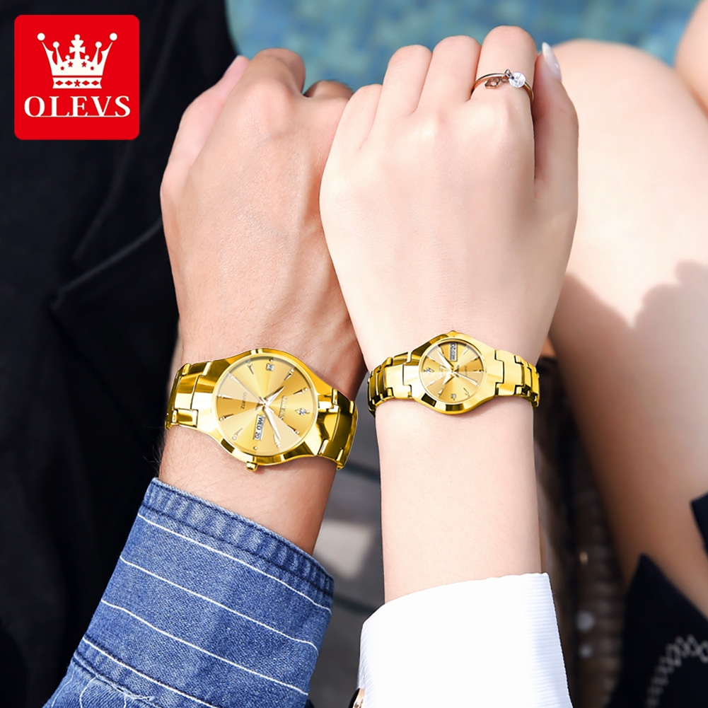 OLEVS TOP Brand Gold Watches f - Smartwatch Watches For Men Brands บทวิจารณ์และราคา