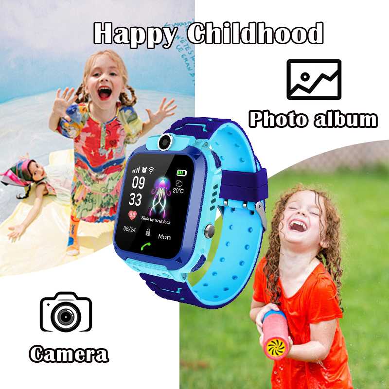 Q12B Kids Smart Watch with SOS - Smartwatch Watches Gift For Boys With Gps บทวิจารณ์และราคา