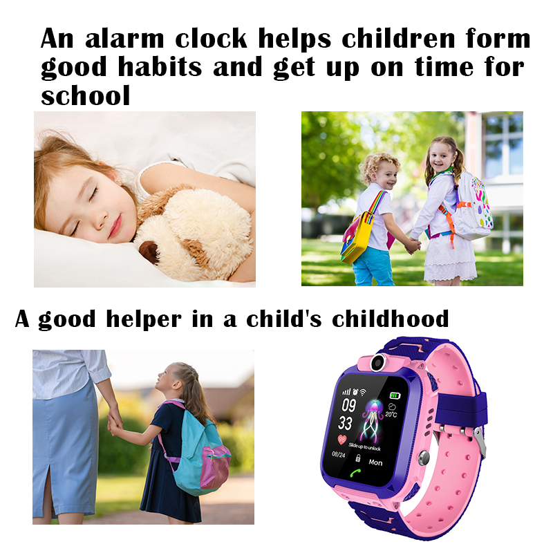 Q12B Kids Smart Watch with SOS - Smartwatch Watches Gift For Boys With Gps บทวิจารณ์และราคา