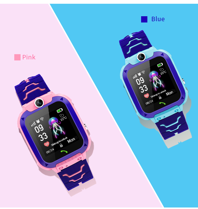 Q12B Kids Smart Watch with SOS - Smartwatch Watches Gift For Boys With Gps บทวิจารณ์และราคา