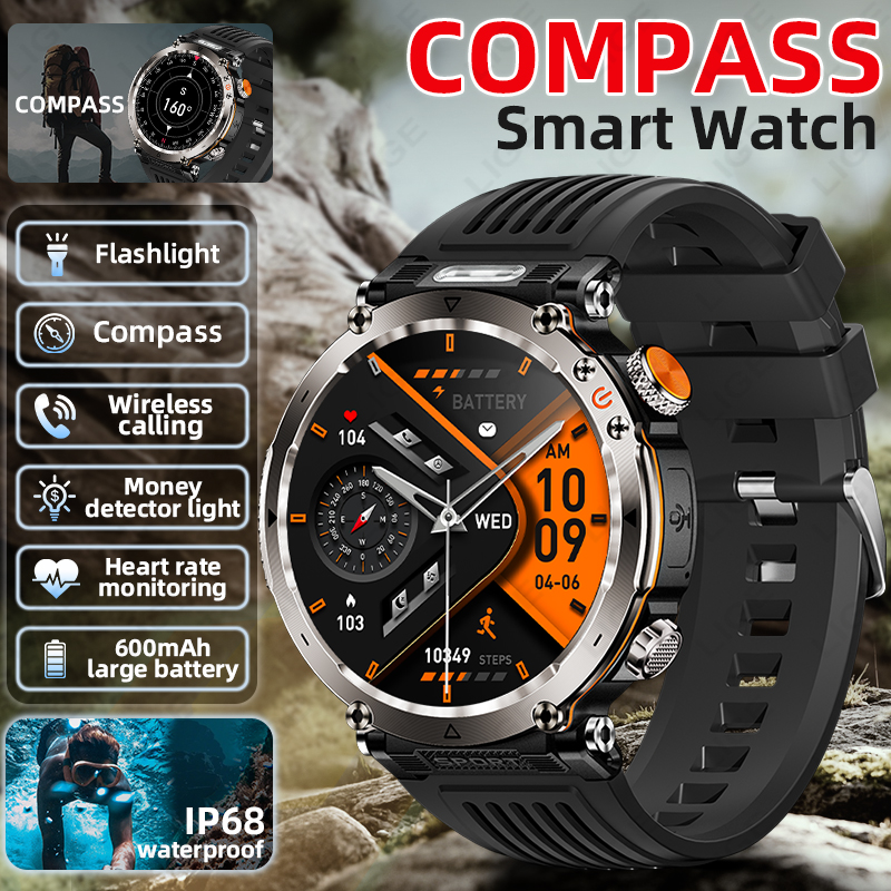 New Military Outdoor Smartwatc - Watch Smart Smartwatch บทวิจารณ์และราคา