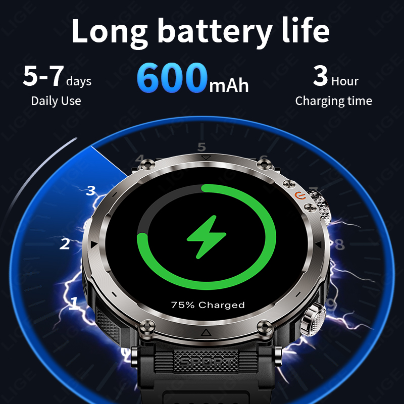 New Military Outdoor Smartwatc - Watch Smart Smartwatch บทวิจารณ์และราคา