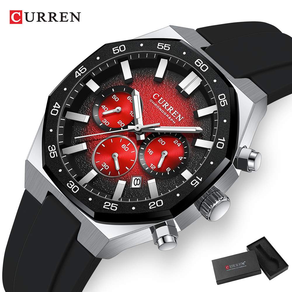 CURREN Fashion Casual Men Spor - Chronograph Sport Watch บทวิจารณ์และราคา