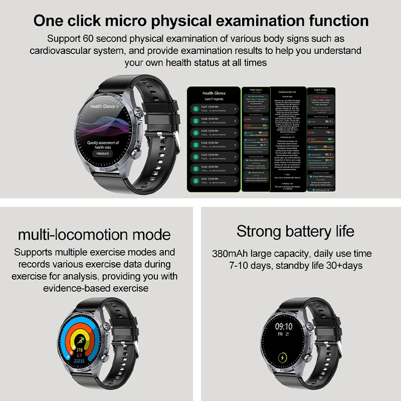 New ECG+PPG Smart Watch Pulse  - Smartwatch Online Watches For Men บทวิจารณ์และราคา