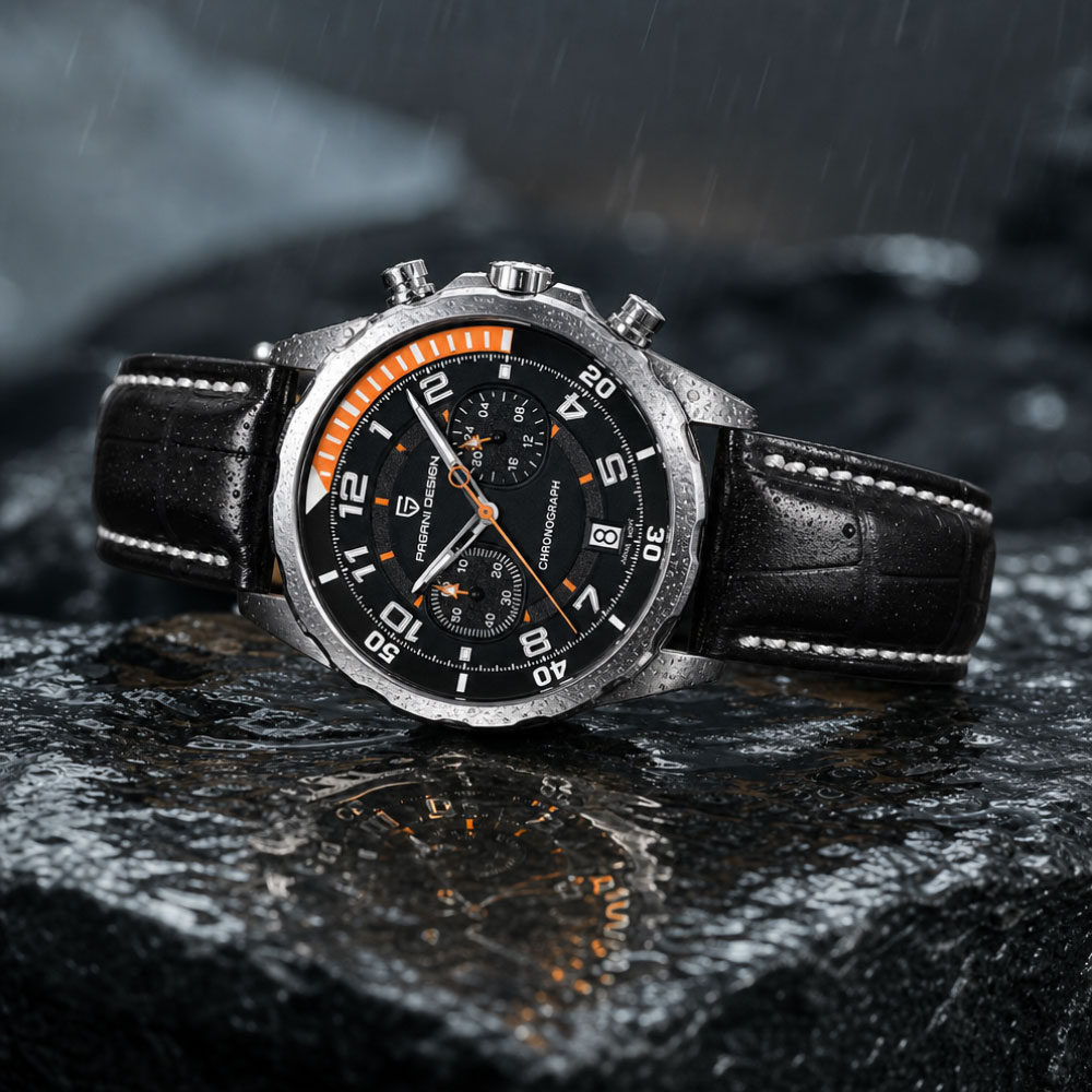 PAGANI DESIGN Classic Leather  - Chronograph Sport Watch บทวิจารณ์และราคา