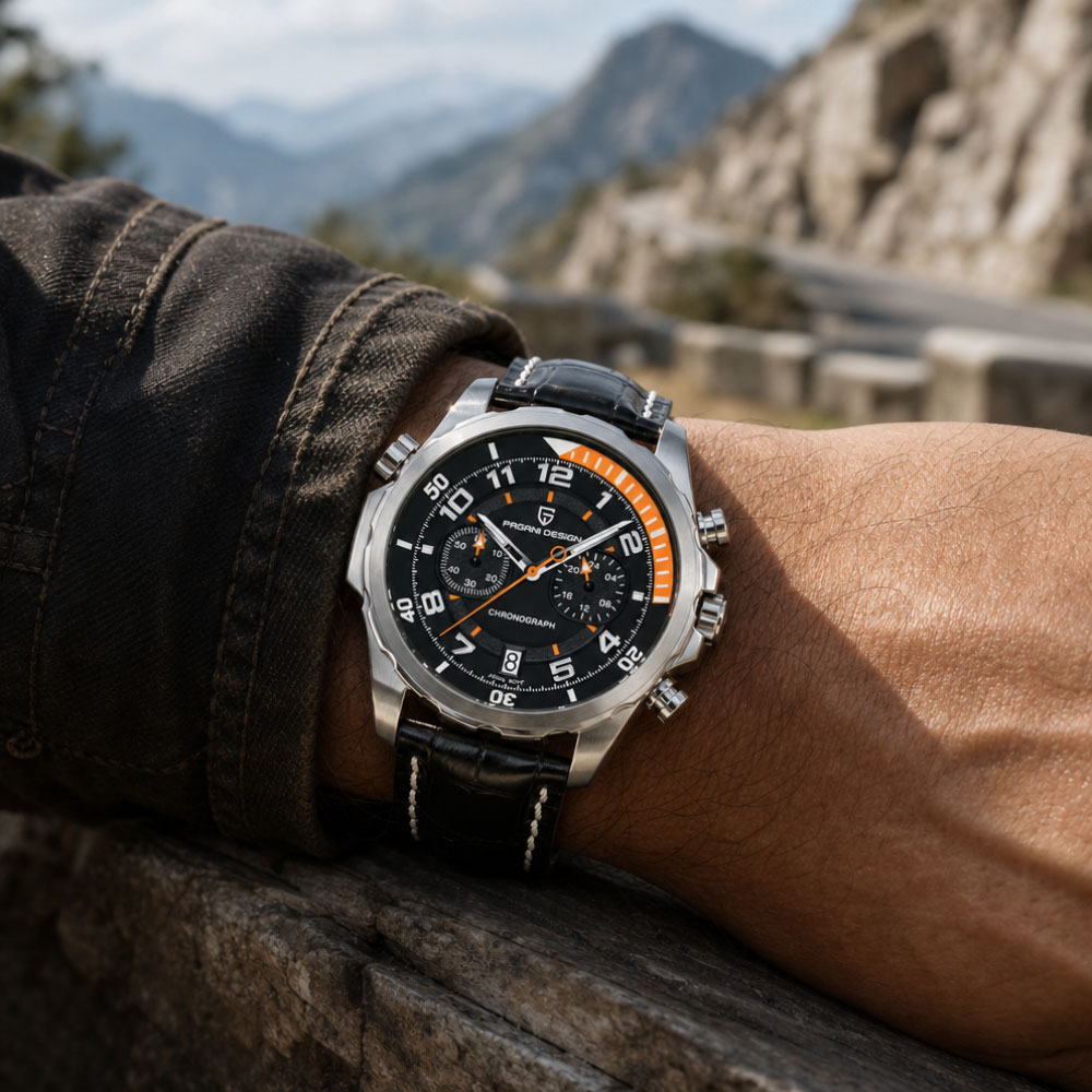 PAGANI DESIGN Classic Leather  - Chronograph Sport Watch บทวิจารณ์และราคา
