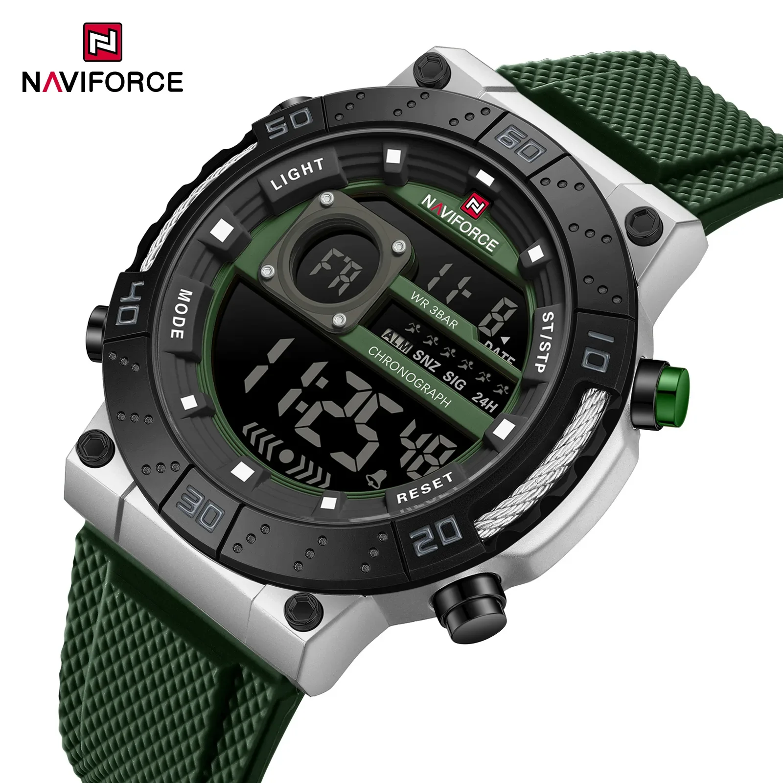 NAVIFORCE New LCD Digital Spor - Watch Display Pillow บทวิจารณ์และราคา