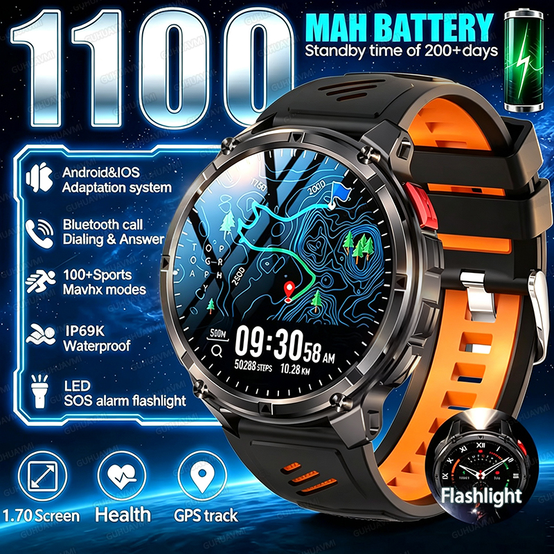 2026 New T-Rex3 Pro GPS Tracke - Smartwatch Rugged Watches For Men บทวิจารณ์และราคา