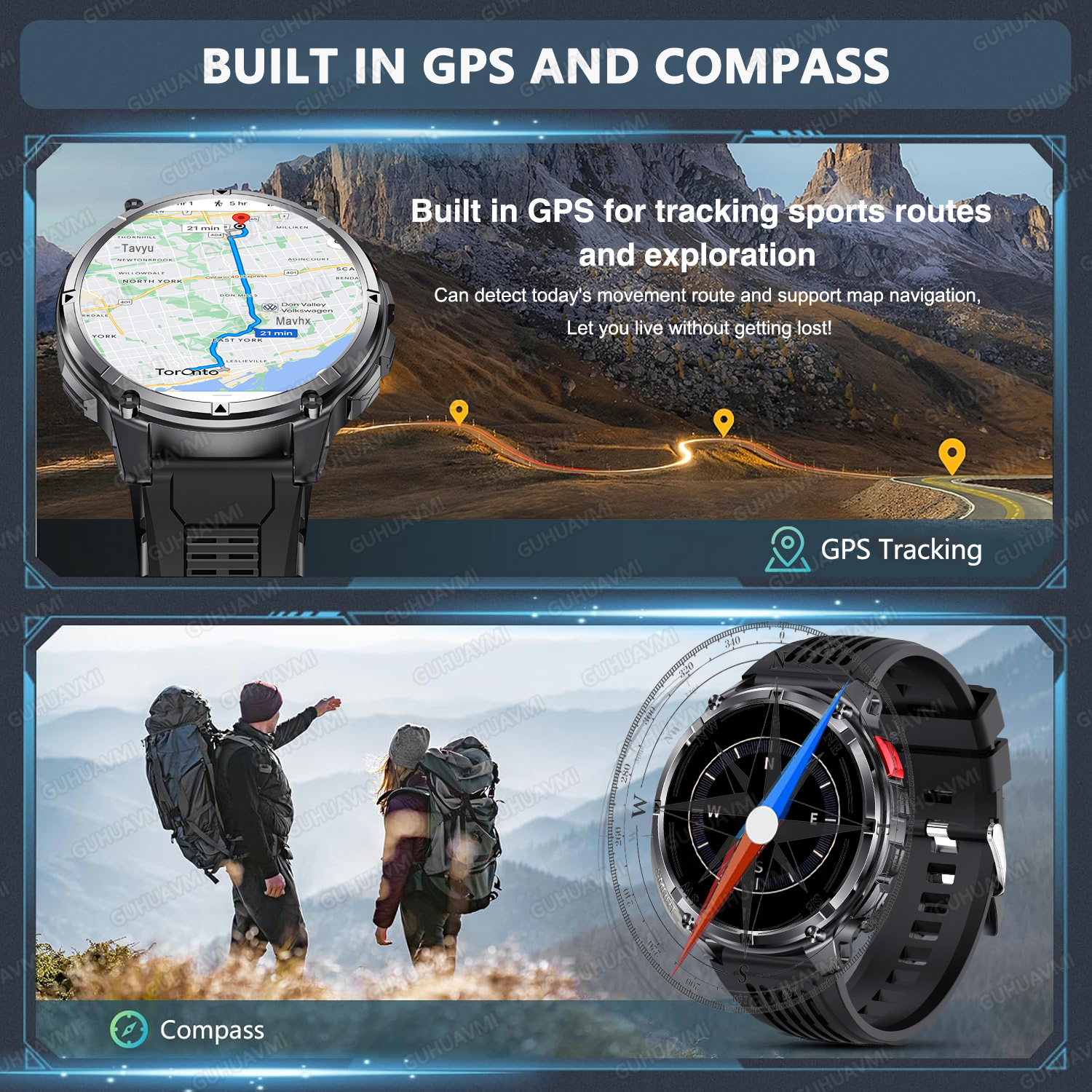 2026 New T-Rex3 Pro GPS Tracke - Smartwatch Rugged Watches For Men บทวิจารณ์และราคา