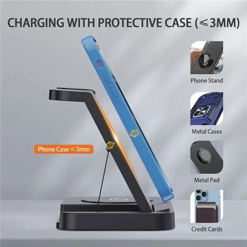 Travel 4 in 1 Wireless Charger - Iwatch Smartwatch บทวิจารณ์และราคา