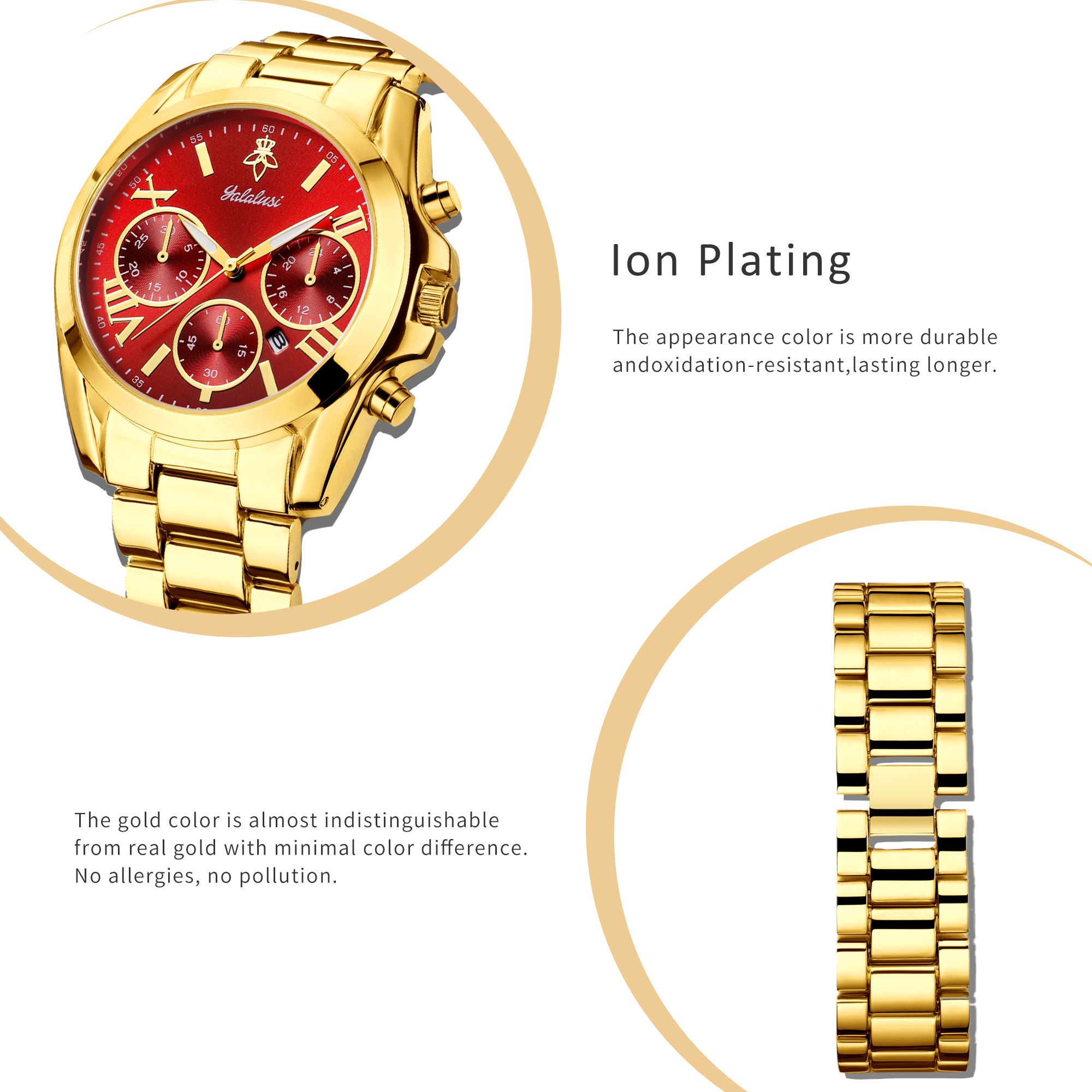 YaLaLuSi Fashion Watch for Men - Chronograph Sport Watch บทวิจารณ์และราคา