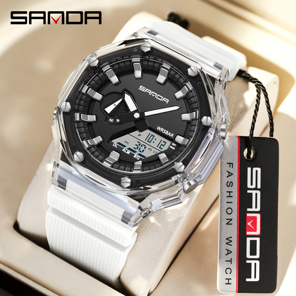 SANDA 3341Digital LED Watch Me - Smartwatch Army Watches For Men บทวิจารณ์และราคา