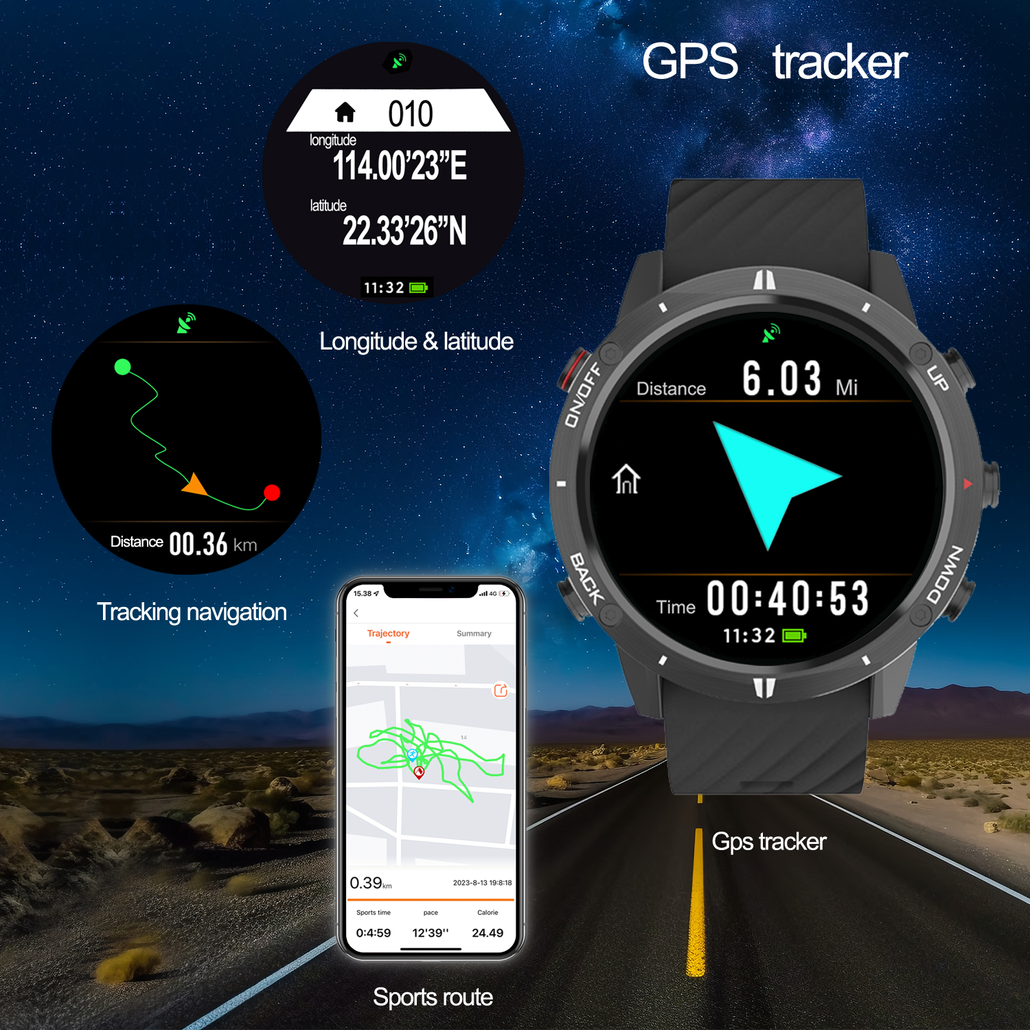2024 New Sunroad GPS Sports Wa - Smartwatch Watches For Men Digital บทวิจารณ์และราคา