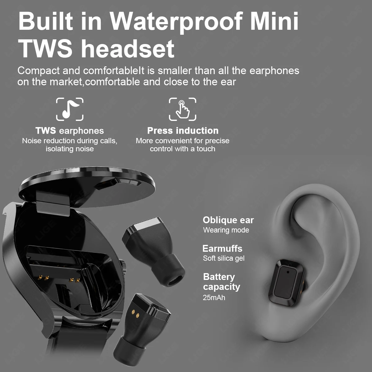 New 2-in-1 TWS Headphone Smart - Smartwatch Noise Watches For Women บทวิจารณ์และราคา