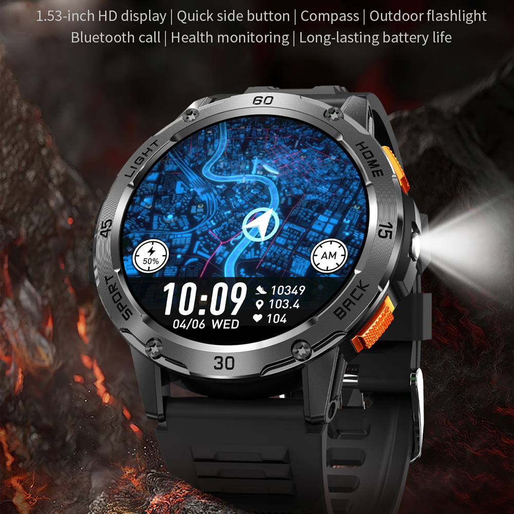 New Rugged Military Smart Watc - Smartwatch Rugged Watches For Men บทวิจารณ์และราคา
