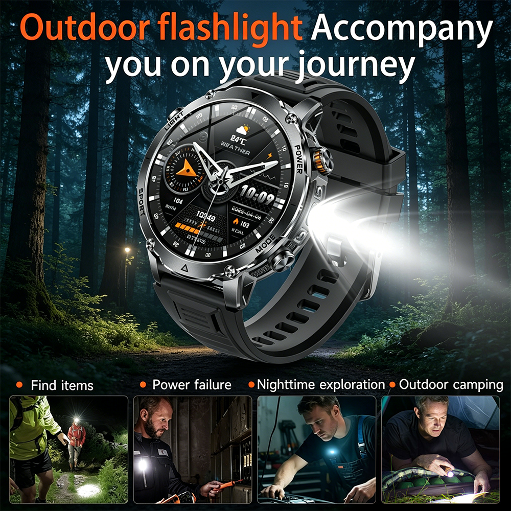 2026New Military Sports Smart  - Heart Rate Gps Watch บทวิจารณ์และราคา